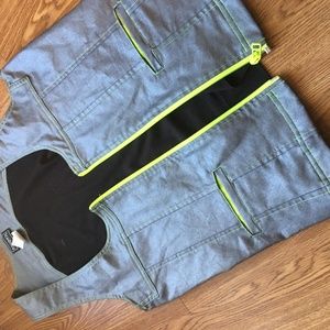 Andrew Christian silver party vest